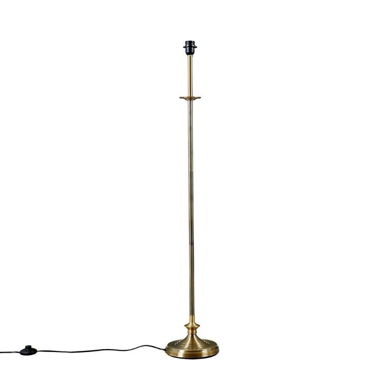 Picture of Tall Floor Lamp Base Traditional Metal Antique Brass Light Living Room Lighting