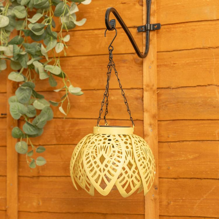 Picture of Hanging Artichoke Design Solar Lights Garden Décor Pendant Lamp Outdoor Lighting