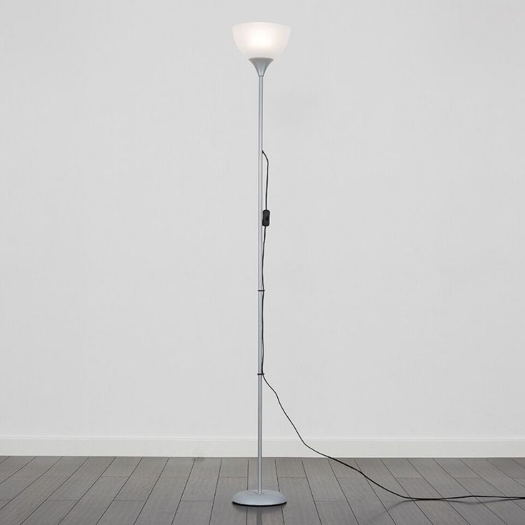 Picture of Tall Stem Floor Lamp Metal Uplighter Standard Living Room Light LED Bulb Lights