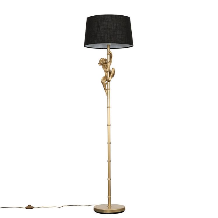 Picture of Retro Monkey Floor Lamp Tall Standard Light Living Room Lampshades LED Bulb