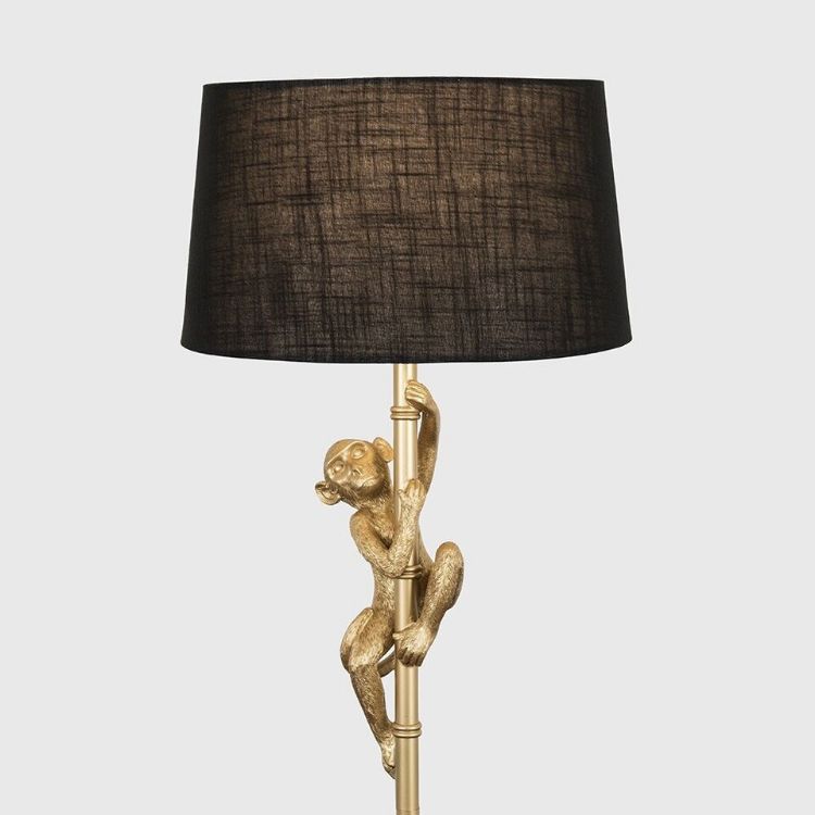 Picture of Retro Monkey Floor Lamp Tall Standard Light Living Room Lampshades LED Bulb