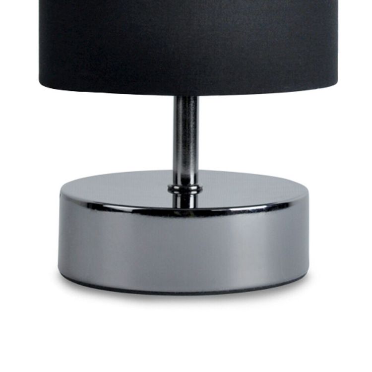 Picture of Touch Table Lamp Bedside Bedroom Dimmable Dimmer Light Black Lampshade Shade