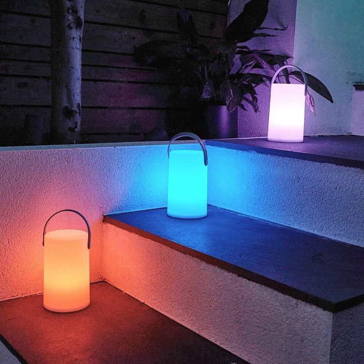 Picture of Outdoor Table Lamp Rechargeable Battery Operated Colour Changing Garden Light