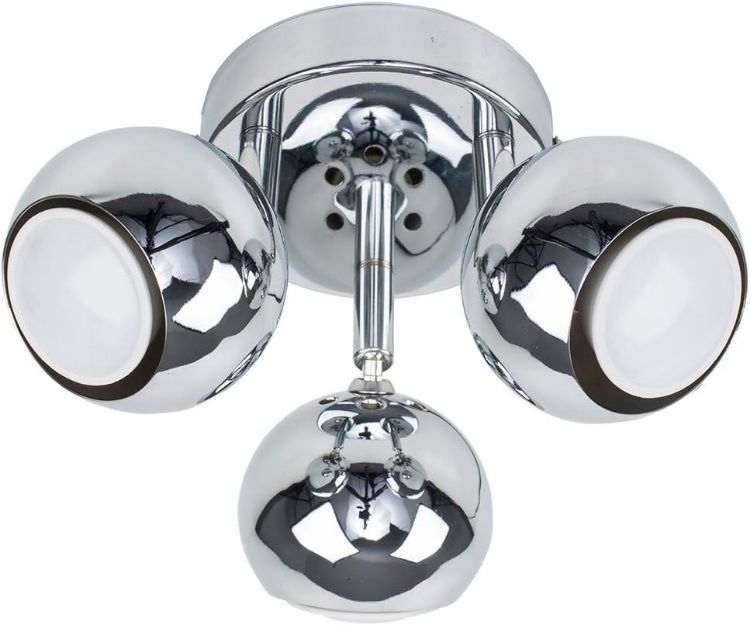 Picture of Retro Eyeball 3 Way Ceiling Light Kitchen Fitting Adjustable Spotlight LED Bulb