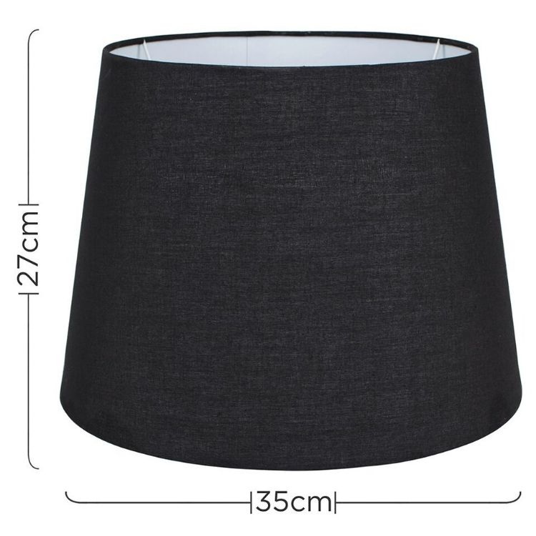 Picture of Tapered Cotton Ceiling Light Shade Pendant Lampshade Fabric Lounge Bedroom Lamp