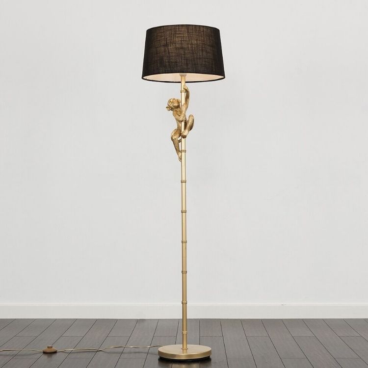 Picture of Modern Gold Hanging Monkey Design Floor Lamp Base
