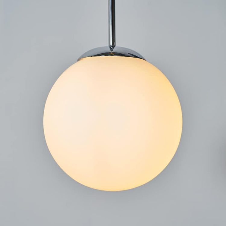 Picture of Modern Ceiling Light Fitting Opal Glass Globe Shade Lampshade Pendant Lighting