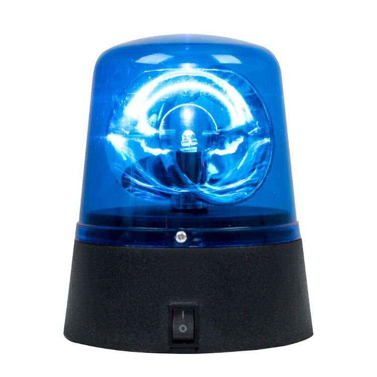 Picture of Blue LED Novelty Light Rotating Battery Operated Party Light Flashing Design