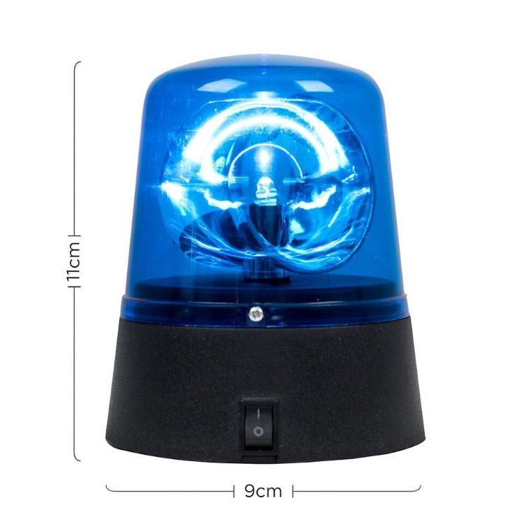 Picture of Blue LED Novelty Light Rotating Battery Operated Party Light Flashing Design