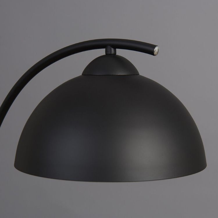Picture of Modern Metal Table Lamp Matt Curved Design Light Domed Lampshade LED Bulb Light