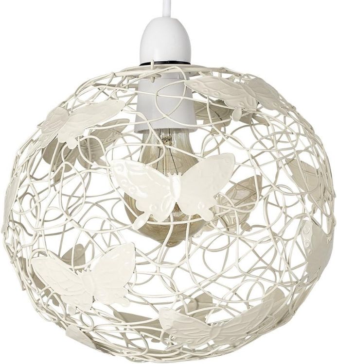 Picture of Ceiling Light Shade Globe Butterfly Lampshade Easy Fit Living Room Lighting