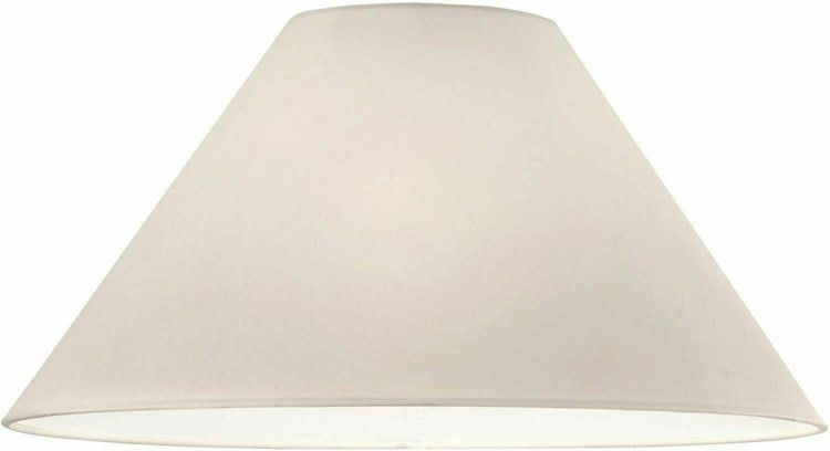 Picture of Cream Cotton Textured Fabric Coolie Table Lamp Shade & Ceiling Light Shade