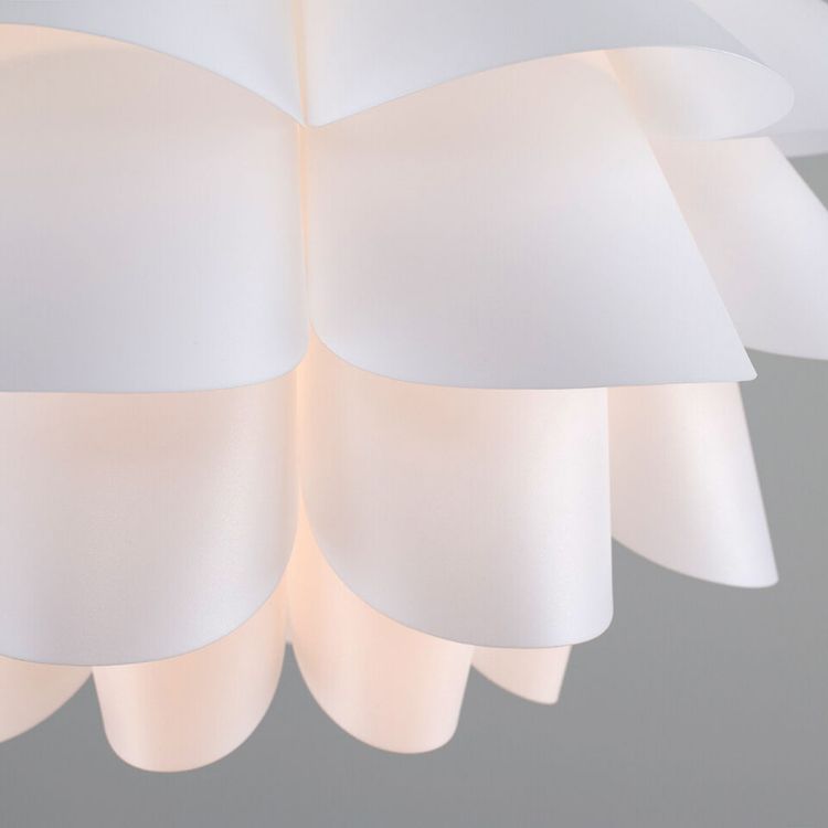 Picture of White Ceiling Light Shade Artichoke Design Pendant Easy Fit Lampshade Light