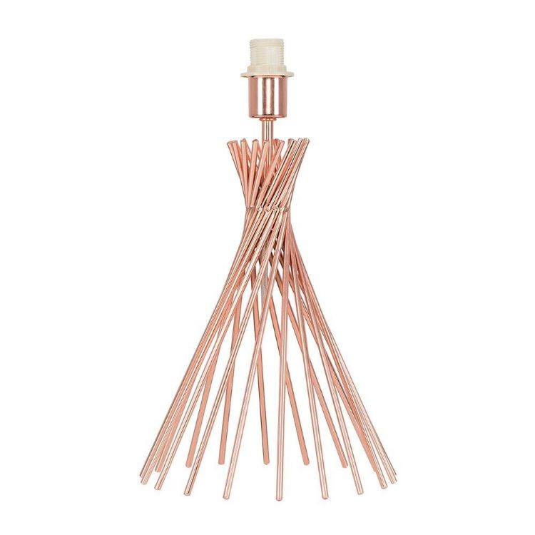 Picture of Metal Twist Table Lamp Base Modern Copper Light Living Room Bedroom Lighting