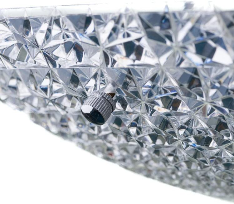 Picture of Crystal Ceiling Uplighter - Pendant Shade - Easy Fit Light Shade - Glass Effect