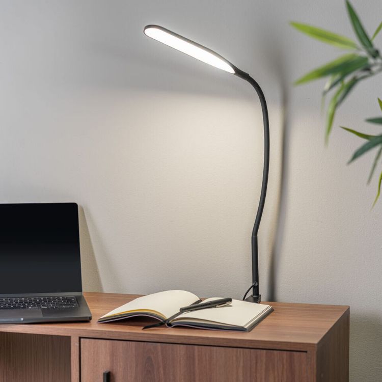 Picture of LED Daylight Desk Lamp Adjustable Craft Task Reading Office Light Dimmable USB