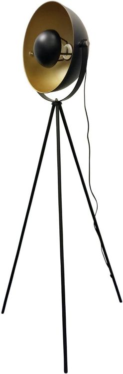 Picture of Industrial Black Photography Lamp Tripod Standing Standard Lamp LED Light Bulb