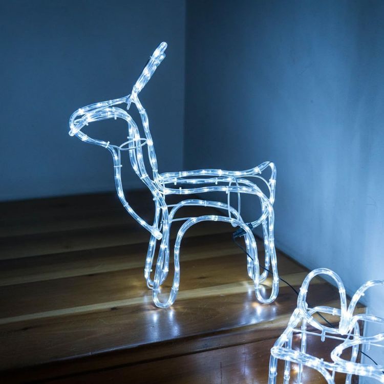 Picture of LED Reindeer / Christmas Present Lights Festive Cool White Indoor Outdoor Garden