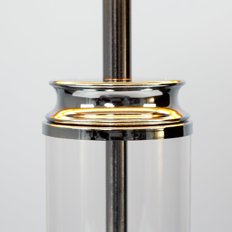 Picture of Column Design Touch Table Lamp Base Modern Dimmer Lighting Clear Glass Light