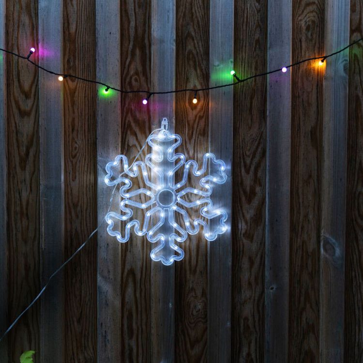 Picture of 30cm Snowflake Christmas Window Lights Cool White Xmas Festive Decorations