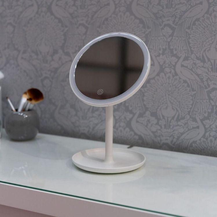 Picture of LED Make Up Vanity Mirror Light Music Bluetooth Speaker USB Dressing Table Lamp