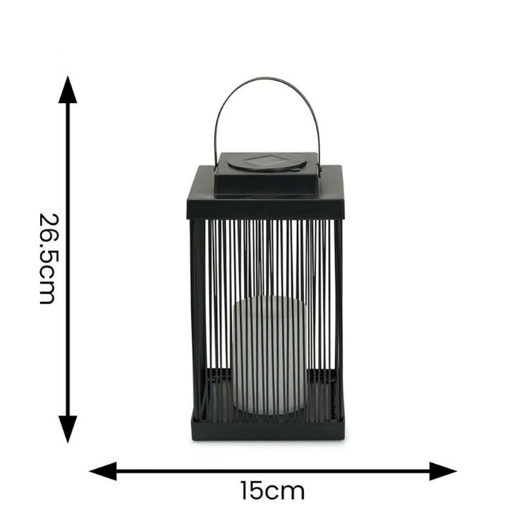 Picture of Dancing Candlelight Solar Lantern Light Garden Path Patio Lamp Outside Lighting