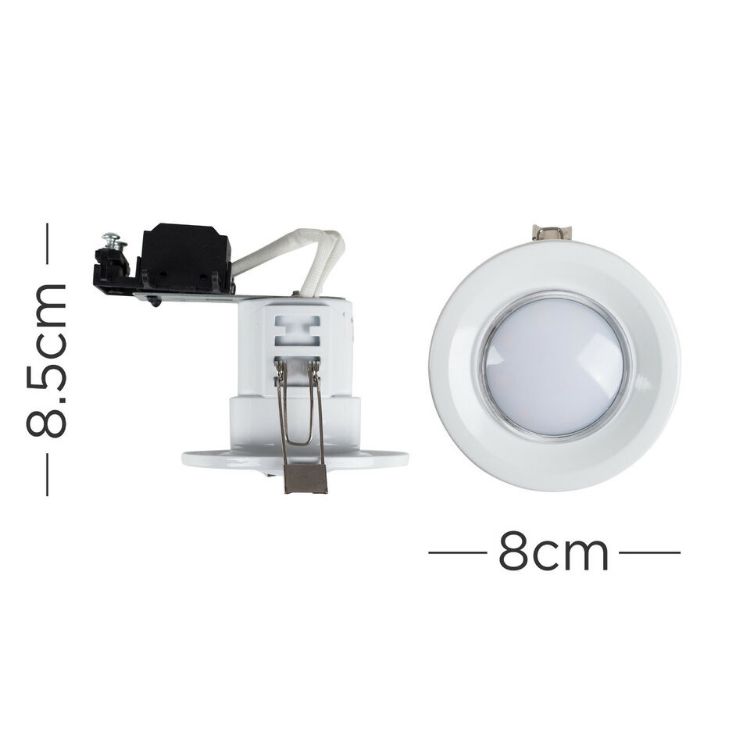Picture of Fire Rated Recessed LED GU10 Downlight Spotlight Downlighters Ceiling Spot Light