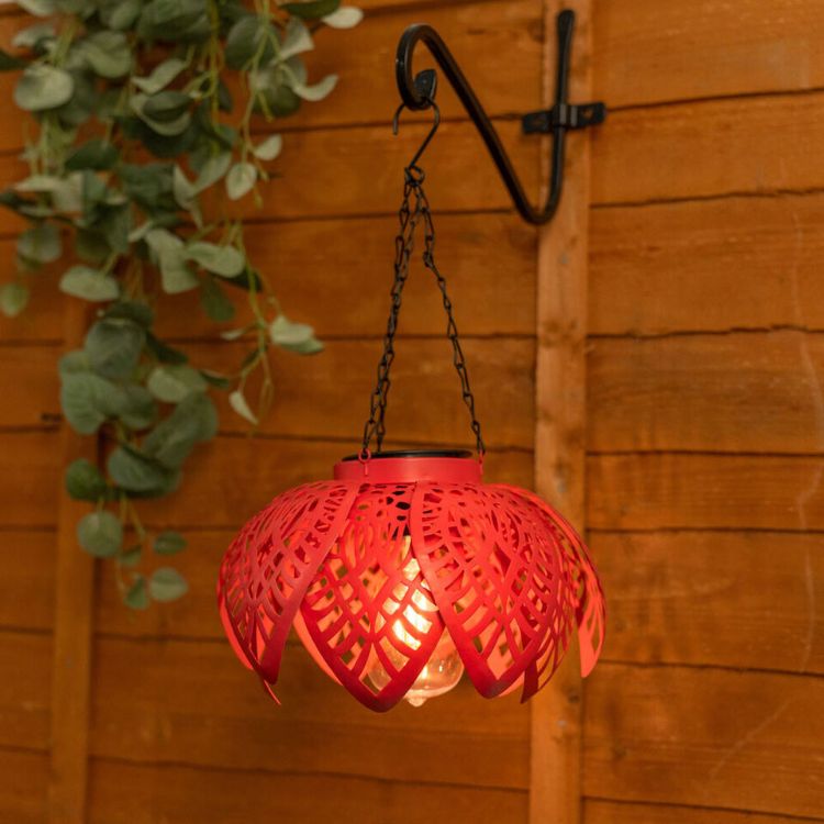 Picture of Hanging Artichoke Design Solar Lights Garden Décor Pendant Lamp Outdoor Lighting 