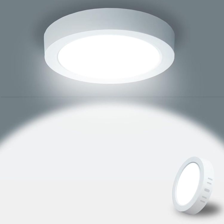 Picture of Clearance Sale- 15W LED Ceiling Light 1620LM, 6500K Cool White IP44 Flush Round Ceiling Lamp, 100W Equivalent, 17cm Bathroom Kitchen Bedroom