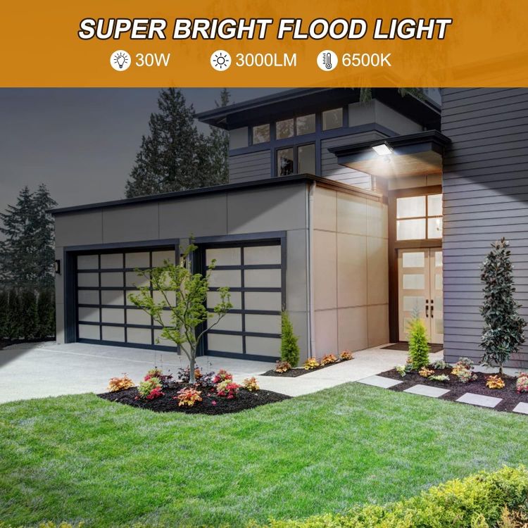 IP66 waterproof LED security light for garden, garage, and driveway