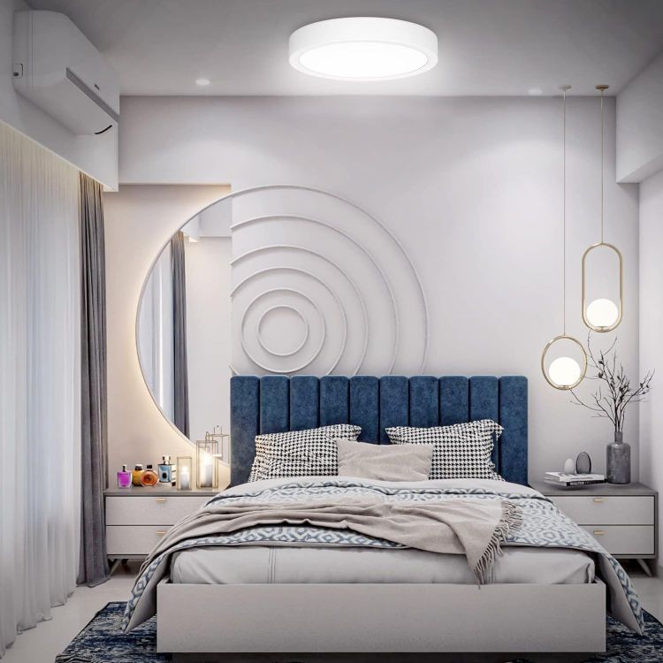 Picture of Bathroom Lights Ceiling, 12W 1080LM Round LED Ceiling Light, 6000K,100W Equivalent, Small, Dome, Waterproof Modern 