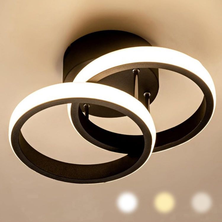 Picture of LED Ceiling Lights, Double Circle Ceiling Lights, Suitable for Corridor Balcony Bedroom Corridor Kitchen Office 