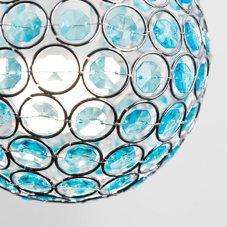 Picture of Ceiling Light Shade Modern Jewelled Globe Pendant Lampshade Living Room