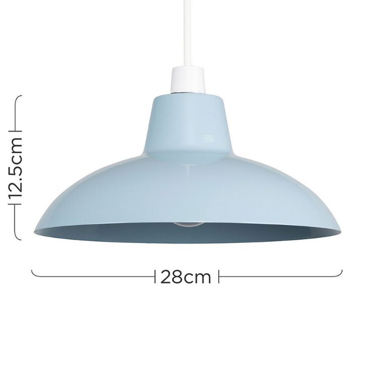 Picture of Ceiling Light Shade Lampshade Easy Fit Pendant Metal Domed Kitchen Living Room