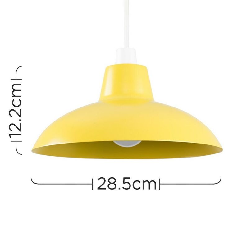 Picture of Domed Metal Pendant Ceiling Lampshade Effortless Style for Kitchen & Living Room Lighting