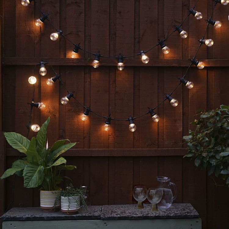 Picture of Outdoor String Lights, Globe String Light, IP44 Waterproof, Vintage Patio Lights, Waterproof Hanging Lights String for Outdoor