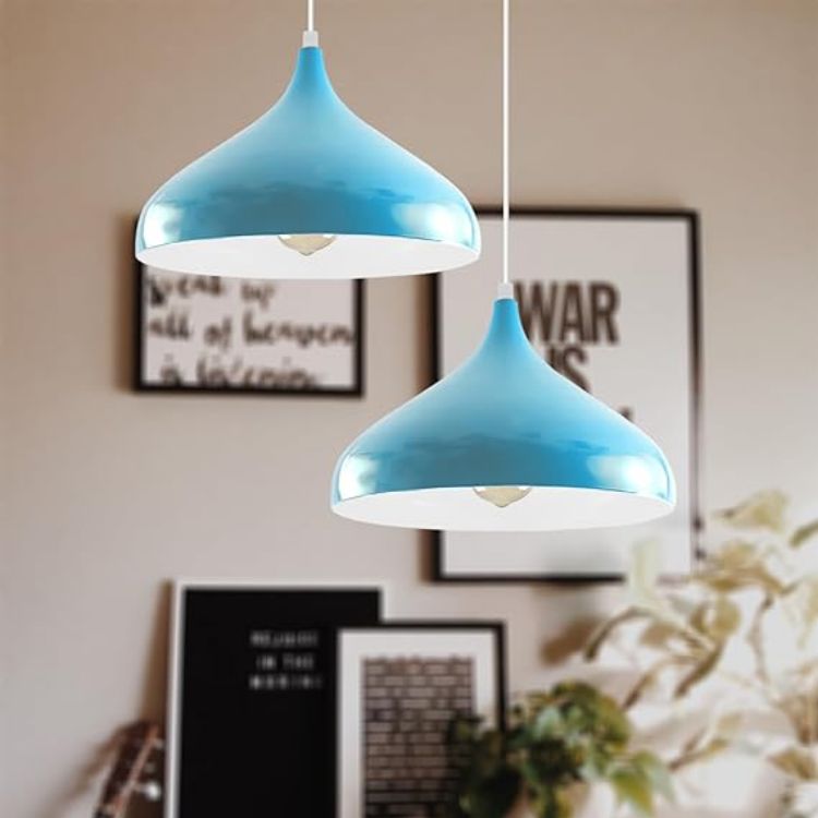 Picture of Metal Lamp Shades Living Room Ceiling Pendant Light Shade 31.5cm Easy Fit Lampshades