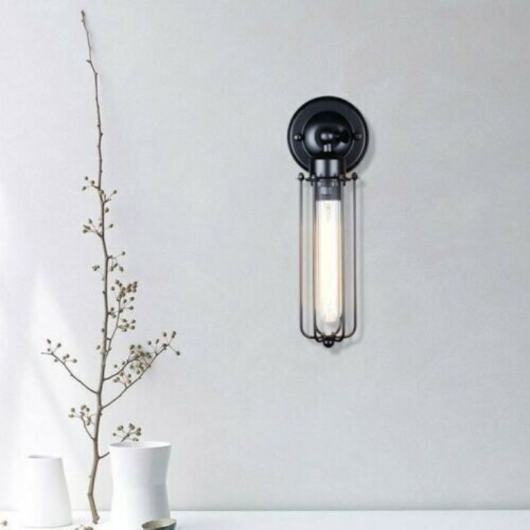 Picture of European Wall Light LOFT Wall Light American Country Industrial Wrought Iron Flute E27 Vintage Edison Wall Lamp Sconces