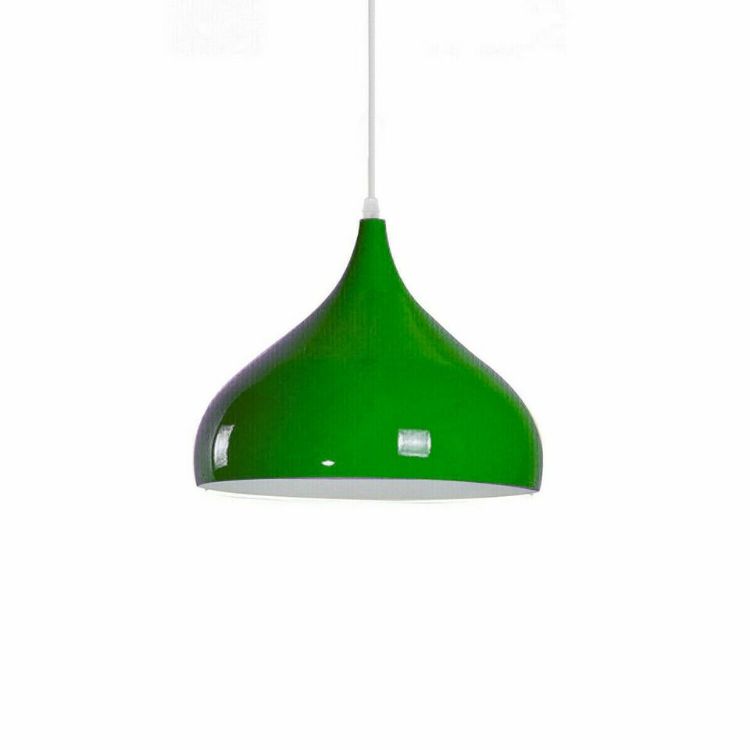 Picture of Vintage Industrial Pendant Ceiling Light Chandelier Light Retro Lamp UK (Green)