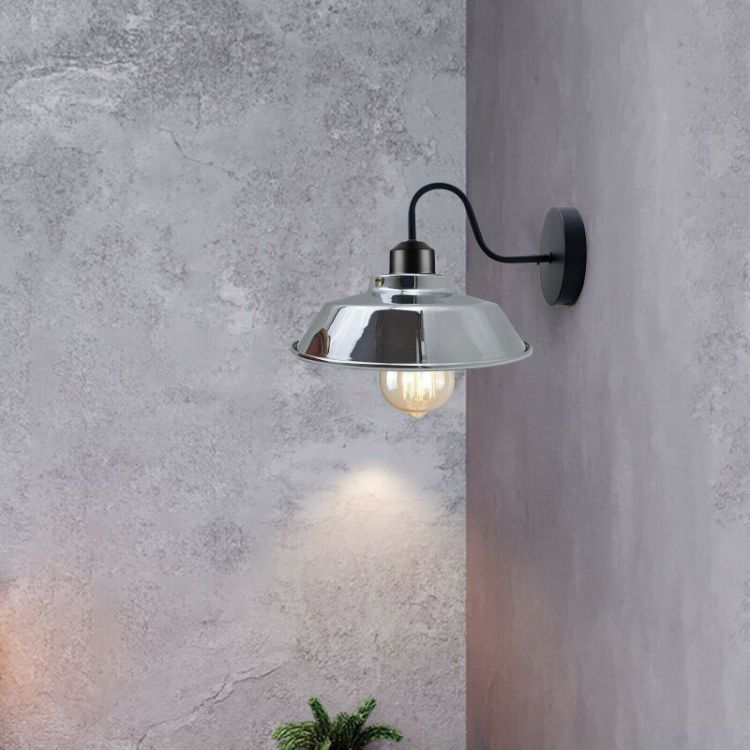Picture of Modern Vintage Industrial Wall Light Rustic Sconce Lampshade Fixture Light UK