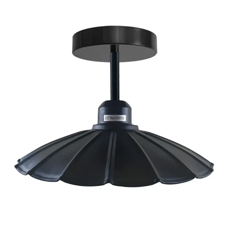 Picture of Flush Light Metal Ceiling Light Shade Modern Flush Mount Pendant Lamp E27 Fit