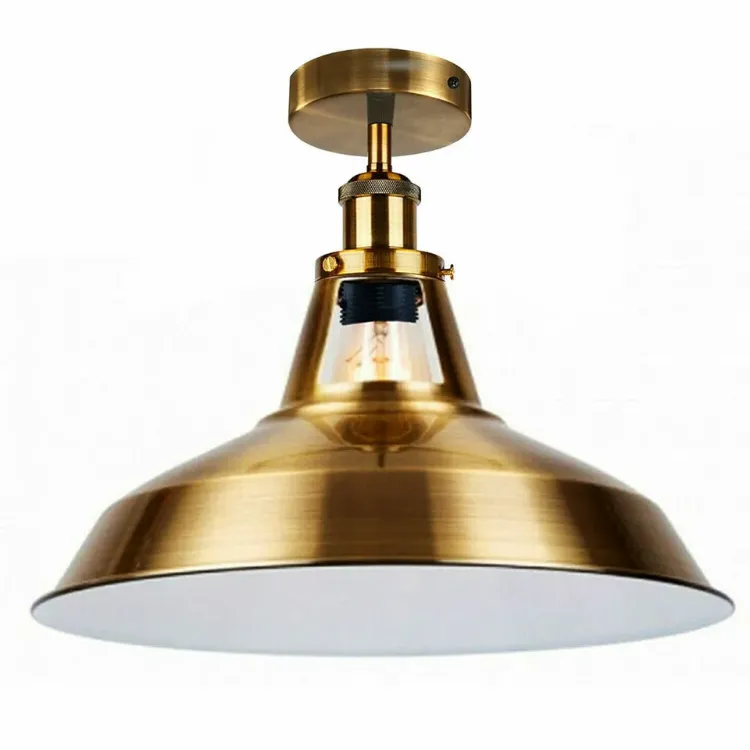 Picture of Ceiling Light Retro Vintage Industrial Flush Mount Ceiling Light Lamp Fittings