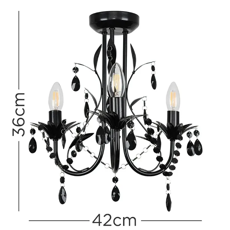 Picture of Ceiling Light 3 Way Traditional Chandelier Fitting Traditional Light LED Bulb