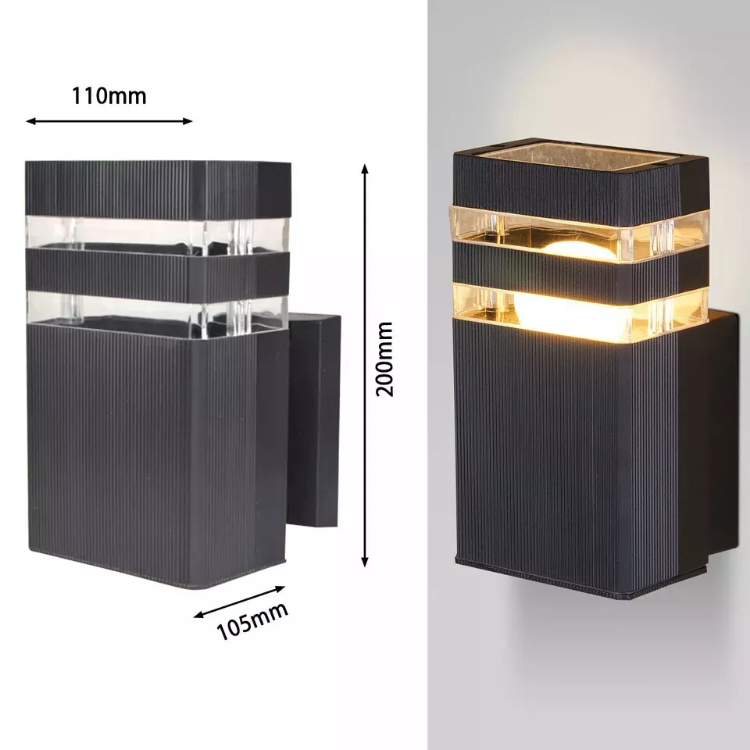 Picture of Outdoor Wall Lights - LED Outside Wall Light, Aluminum Outdoor Wall Lamp, IP54 Up Down Outside Lights Exterior Wall Sconce