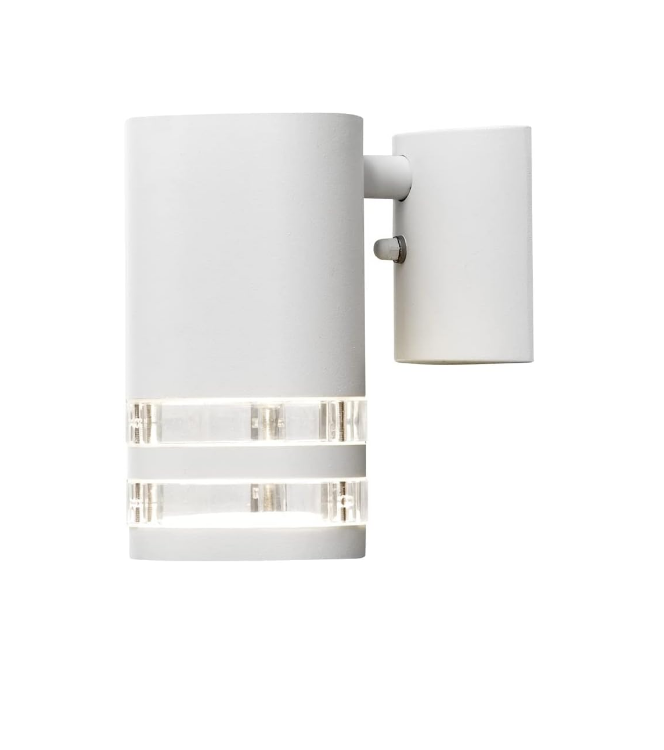 Picture of Double Down Outdoor Wall Light E27 35W Max Mains Powered White Garden Wall Lamp