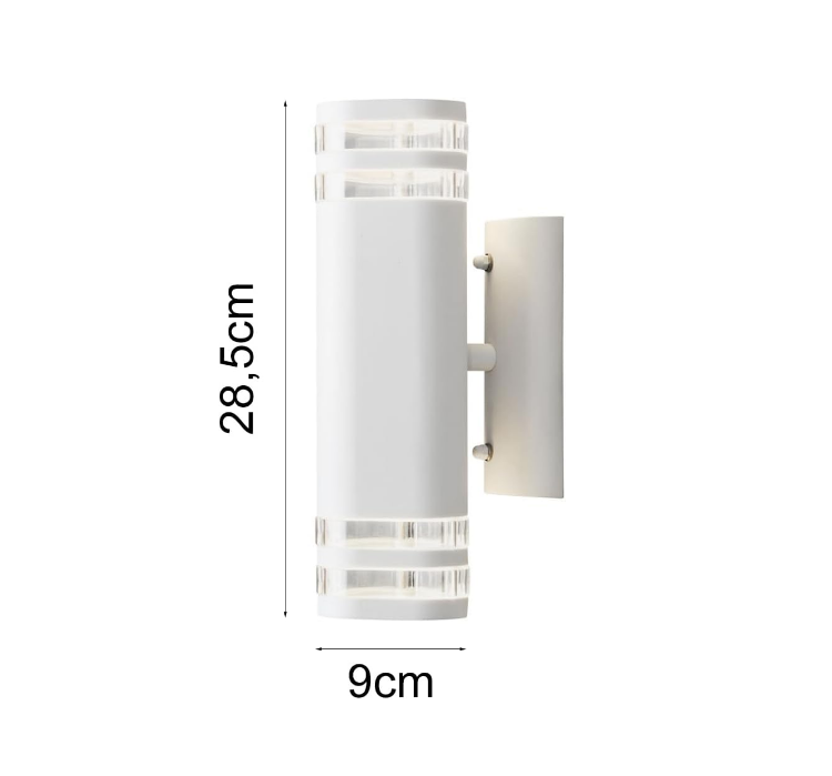 Picture of Outdoor Wall Lights Mains Powered/Modern Wall Light Double Up Down/2 x 35 W E27 Max Wall Lamp