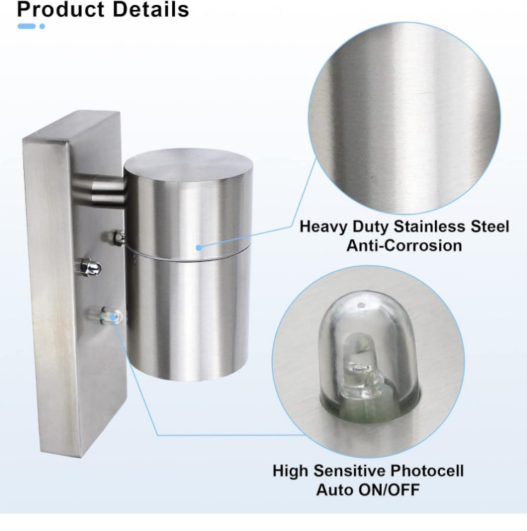 IP44 waterproof garden wall downlight