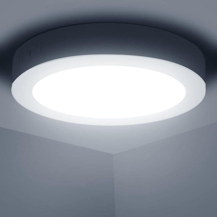 Picture of 24W LED Ceiling Light – Modern Flush Mount Light for Bathroom, Bedroom, Utility Room, Stairs & Hallways