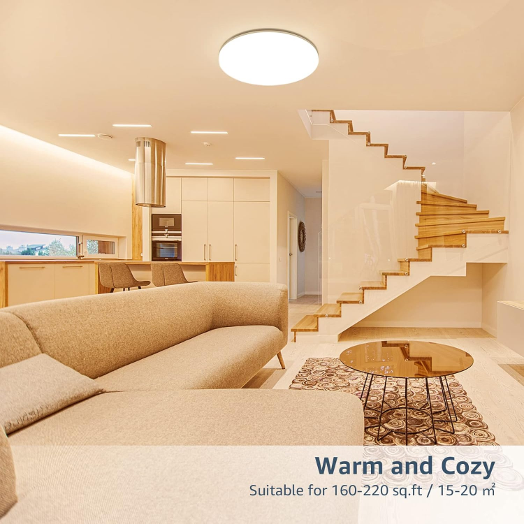 Easy install 24W LED flush mount ceiling light