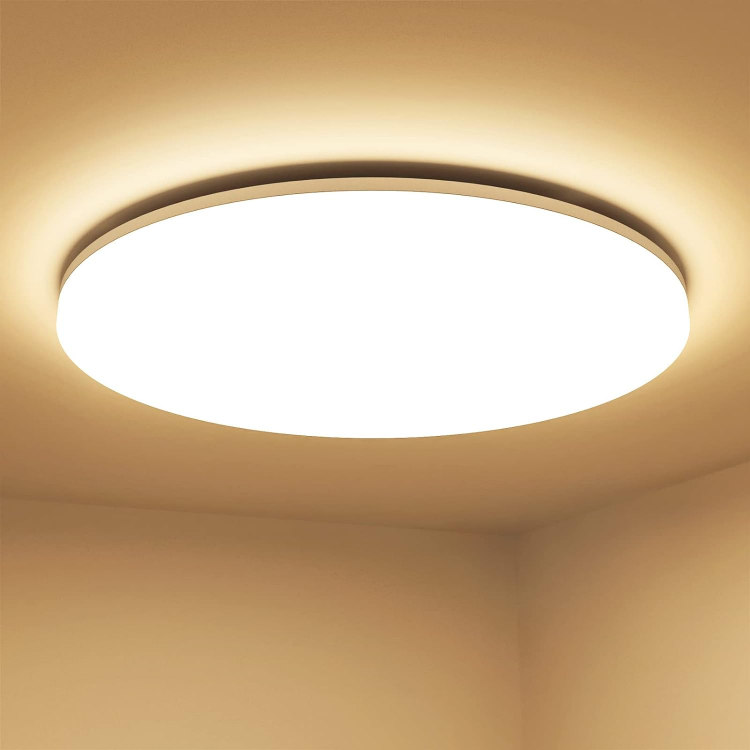 Warm white 24W LED flush mount ceiling light for bedroom